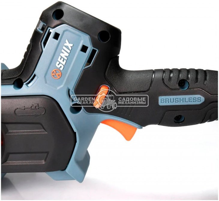 Аккумуляторный цепной сучкорез - минипила Senix CSX2-M3-EU без АКБ и ЗУ (PRC, 20В, шина 5"/13 см, 1/4"-1.1-32E, 1.5 кг)
