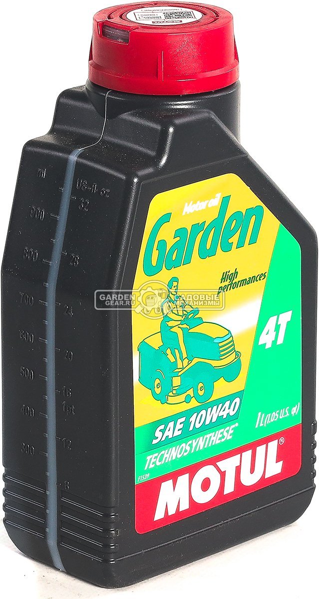 Масло всесезонное 4-тактное Motul Garden 4T 10W40 1 л синтетическое