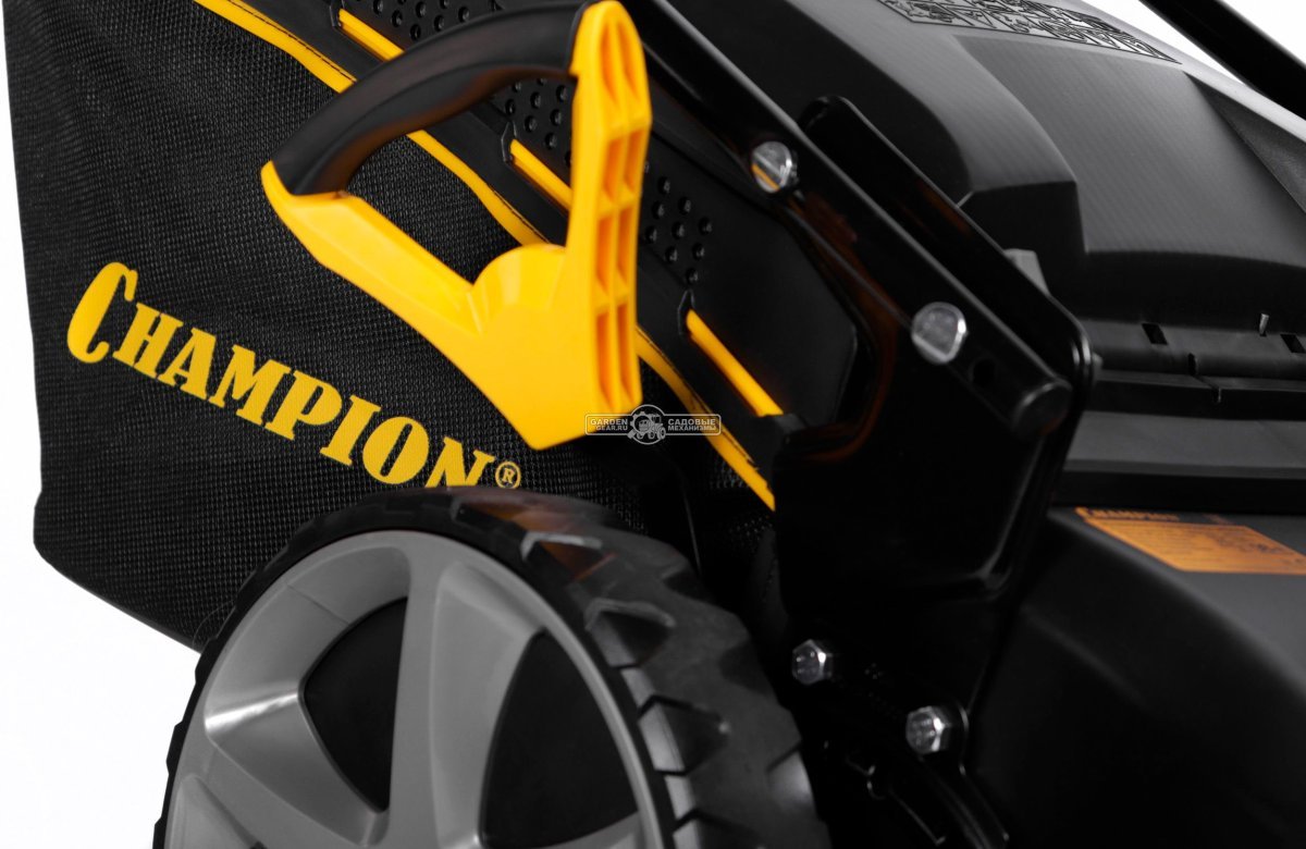 Газонокосилка бензиновая Champion LMZ5130-1 c поворотным колесом (PRC, 51 см, Champion, 173 см3, 65 л, сталь, 4 в 1, 37 кг)