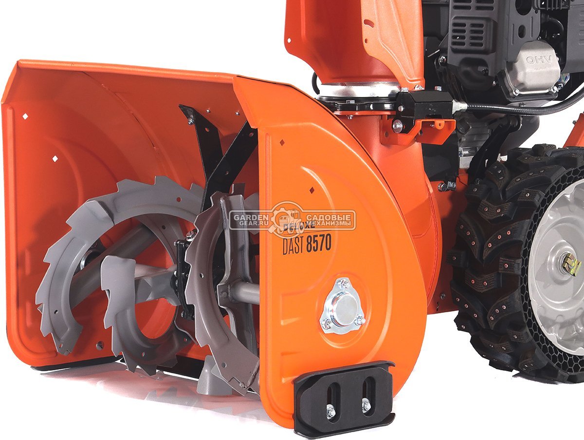 Снегоуборщик Daewoo DAST 8570 (PRC, 67 см., Daewoo, 290 куб.см., эл/стартер 220В, фара, скорости 5/2, колеса EX-ICE, подогрев рукояток, 103 кг.)