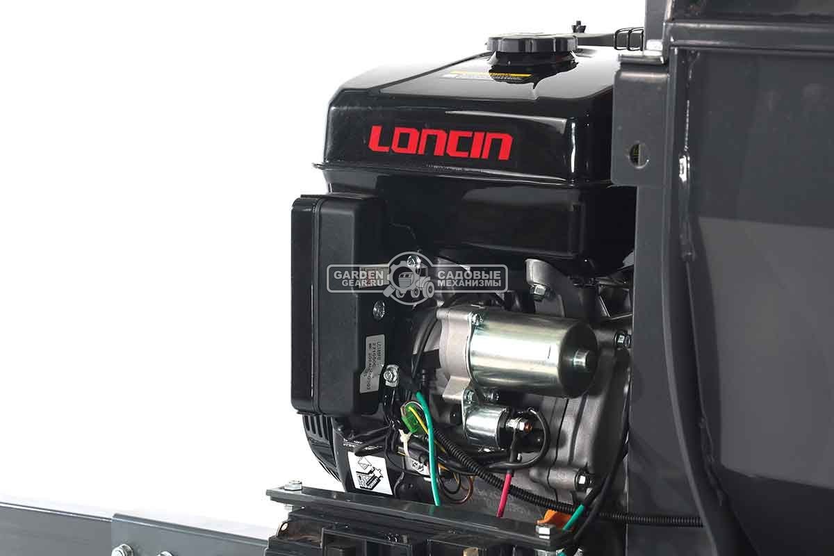Измельчитель веток ZimAni LS 150 DH (PRC, Loncin 420 куб.см., 15 л.с., с эл. старт, дисковый, ветки до 100 мм, повор. желоб, одноосный прицеп, 250 кг)