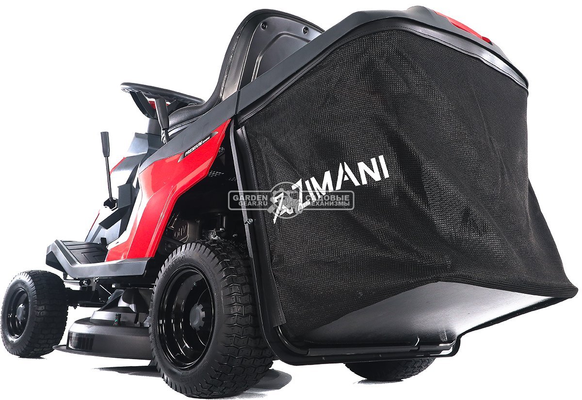 Садовый минирайдер ZimAni RDHE 66 RED (PRC, 225 куб.см., гидростатика, фара, травосборник 150 л, ширина кошения 66 см, 128 кг)