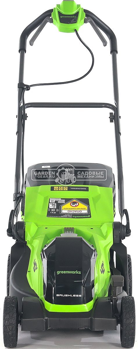 Газонокосилка аккумуляторная GreenWorks GD40LM361 без АКБ и ЗУ (PRC, BL 40В, 36 см, пластик, мульчирование, 40 л, 13 кг)