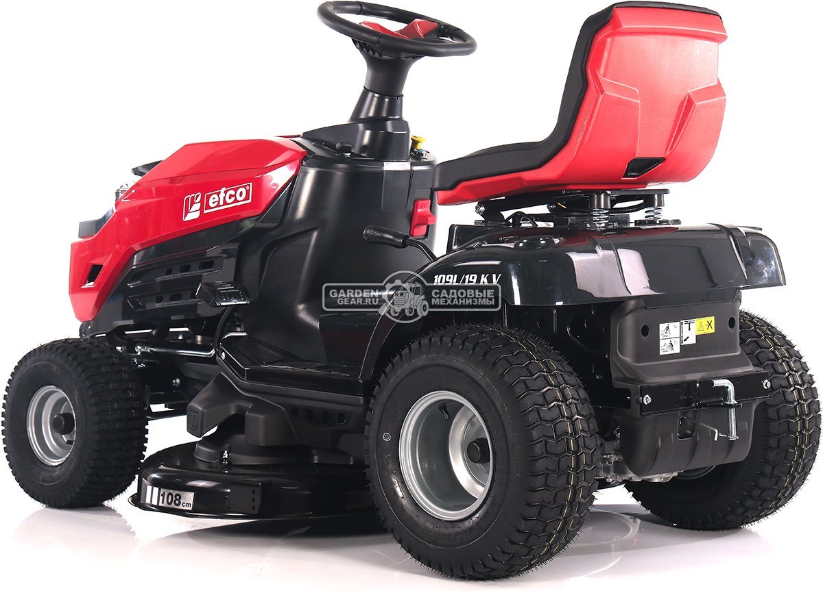 Садовый трактор Efco EF 109L/19 KV (PRC, Emak K 1900 V-Twin, 586 см3, 108 см, боковой выброс, гидростатика, 175 кг.)
