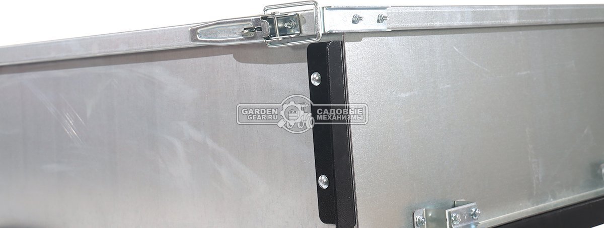 Тележка - прицеп ZimAni GT410x4 Stainless steel 500 4WD для садовых тракторов, с механизмом опрокидывания (4 колеса, оцинкованной сталь, 500 кг)