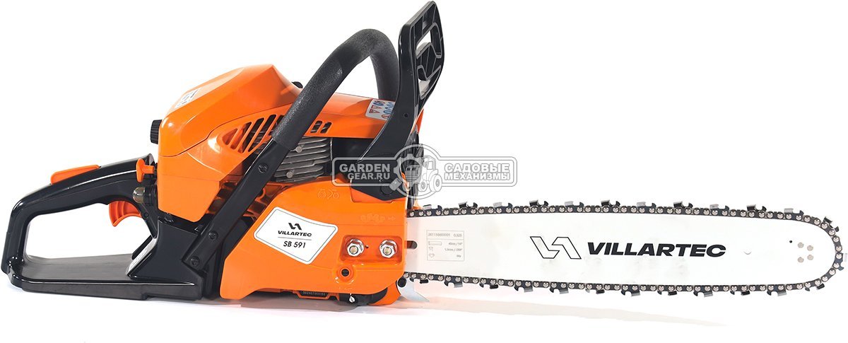Бензопила Villartec SB591 16" (PRC, 58.1 куб.см., 3.0 кВт/ 4.0 л.с., 0.325"-1.5-66E, 5.1 кг)