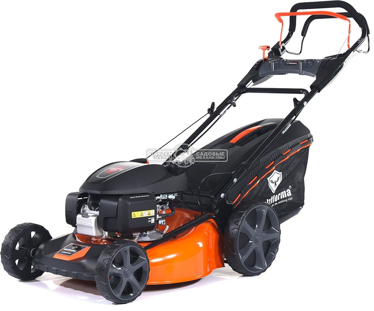 Газонокосилка бензиновая Holzfforma LC251HV (PRC, 51 см, Honda 166 см3, 3 в 1, Quattro Blade, вариатор, 65 л, 35 кг)