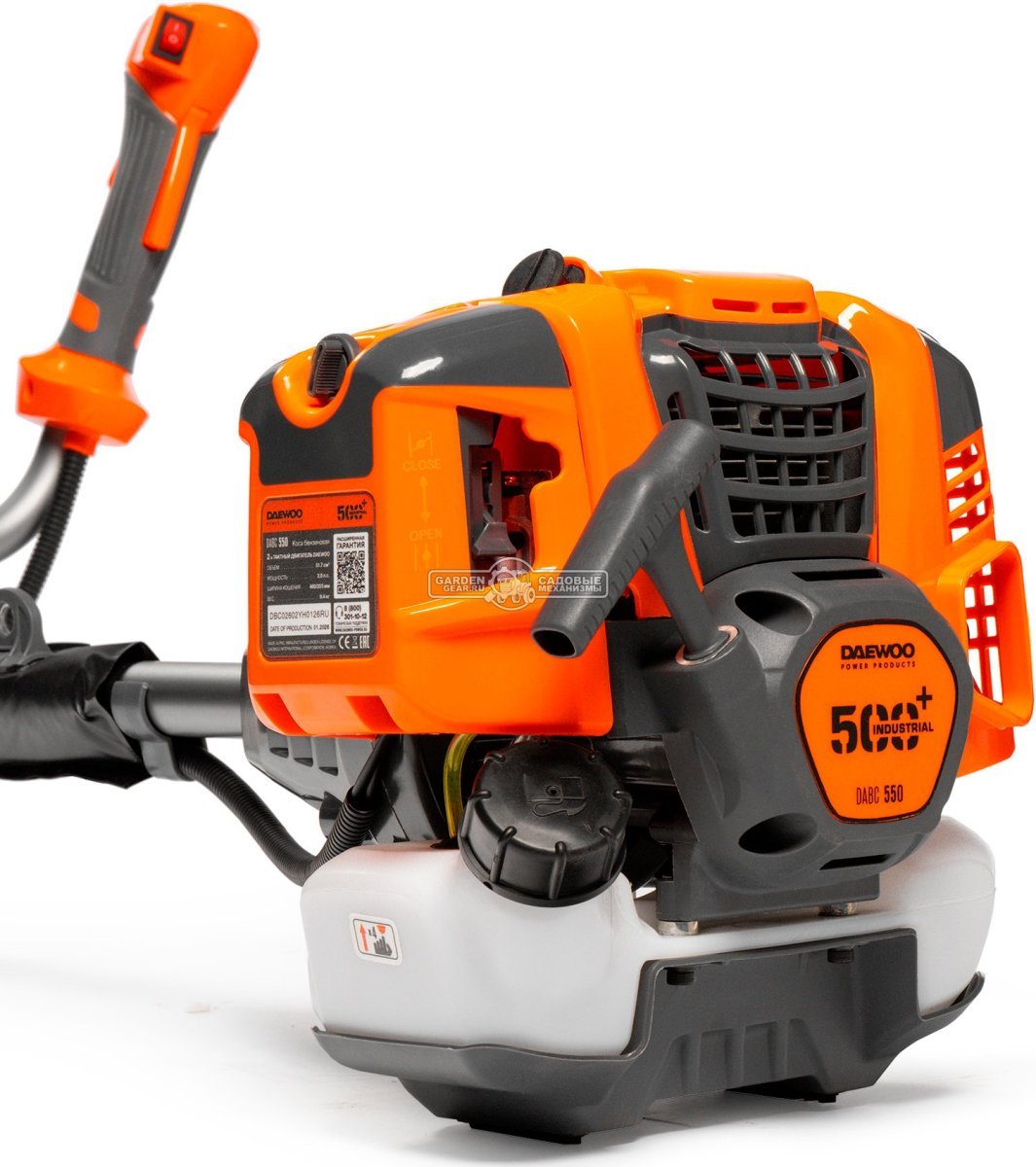 Бензокоса Daewoo DABC 550 Industrial (PRC, 51.7 куб.см., 2.22 кВт/3.0 л.с., леска 3.0 мм + диск, T-рукоятка, Easy Start, 9.4 кг)