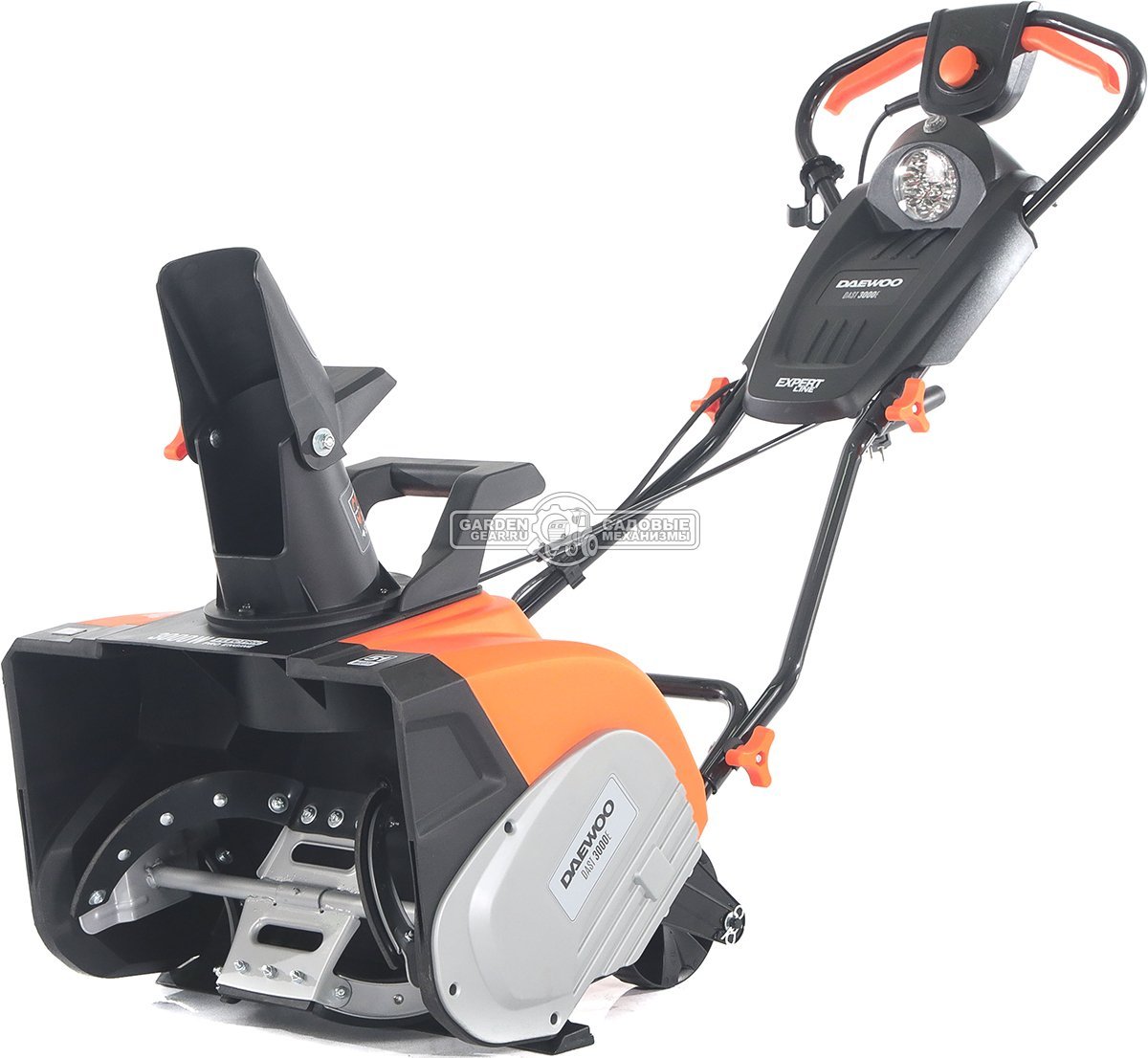 Снегоуборщик электрический Daewoo DAST 3000E (PRC, 51 см., 3000 Вт., LED фара, 16,8 кг.)