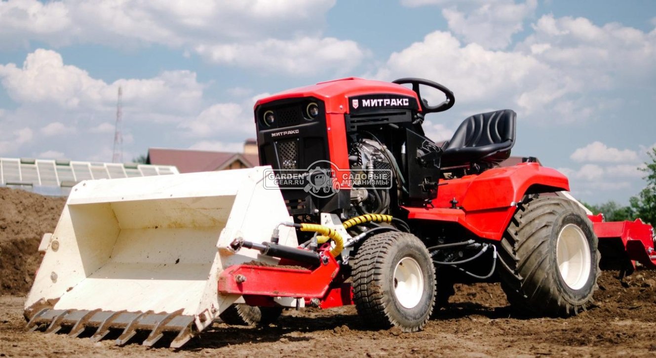 Садовый трактор Митракс Т150 на агро колесах (RUS, Zongshen 750 куб.см., 24 л.с., гидростатич. трансмиссия, трехточечная сцепка, 535 кг)