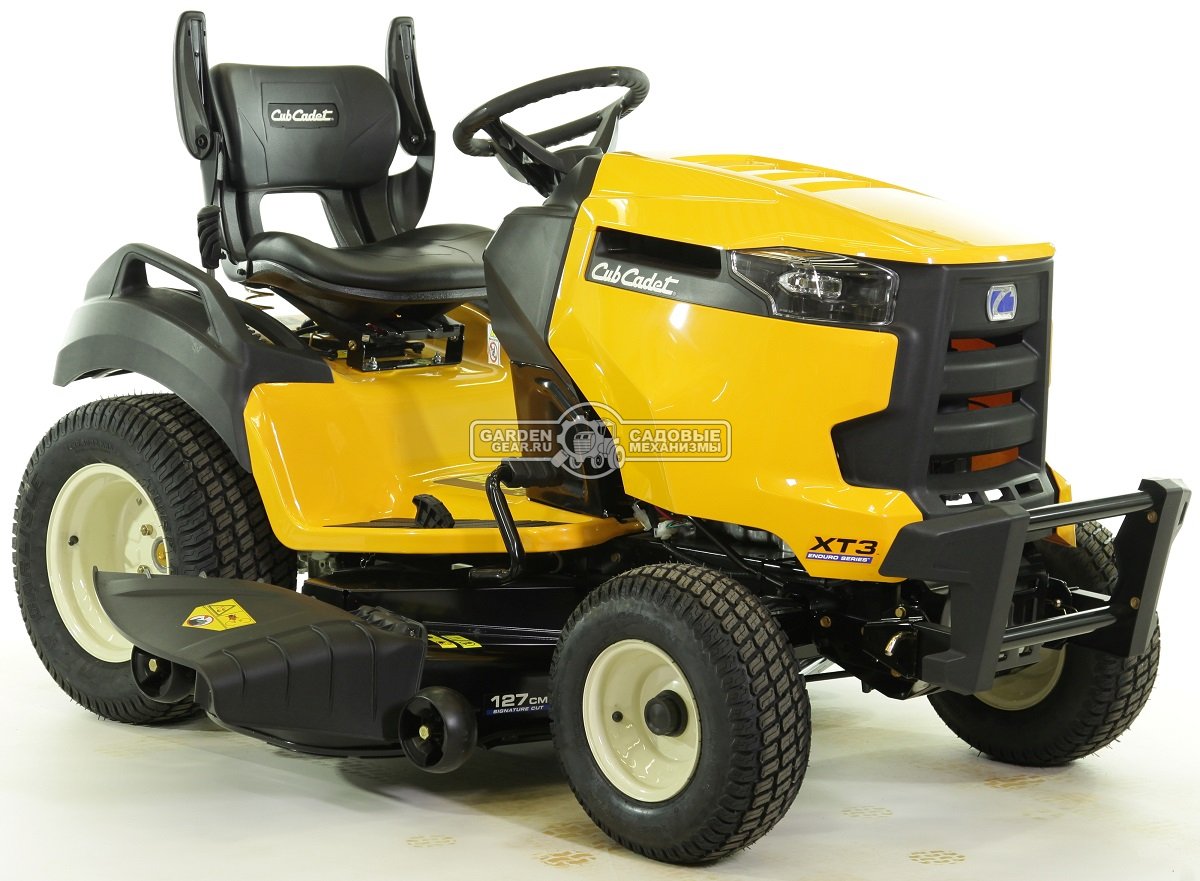 Садовый трактор Cub Cadet XT3 QS127 (USA, Kawasaki, V-Twin, 726 куб.см., гидростатика, боковой выброс, ширина кошения 127 см., 260 кг.)