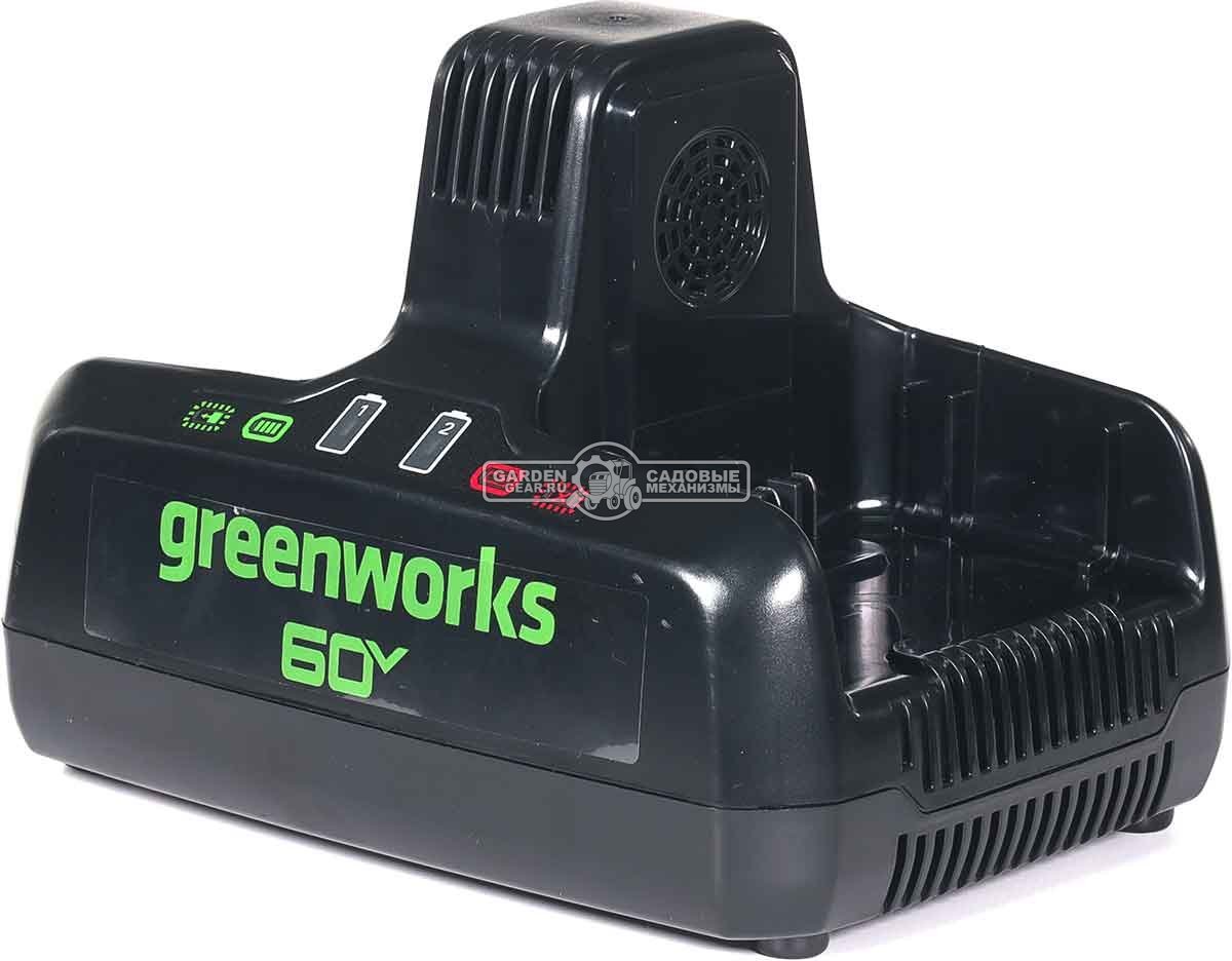 Зарядное устройство GreenWorks G60DC10 двойное быстрой зарядки для аккумуляторов 60В (2 х 5 А)