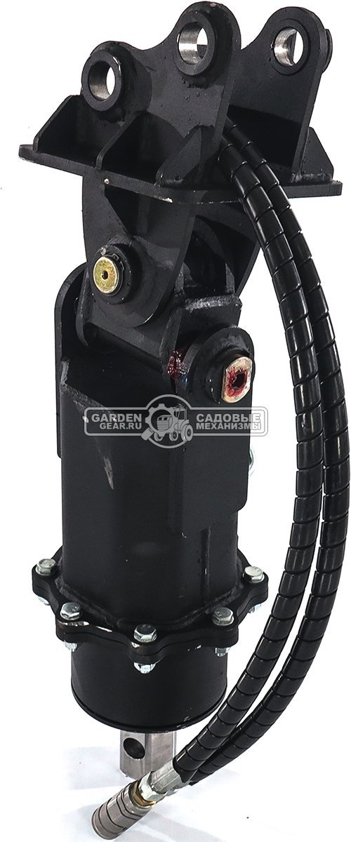 Ямобур (гидравлический вращатель) RED с переходной плитой для мини-экскаватора, 58,5 кг. 