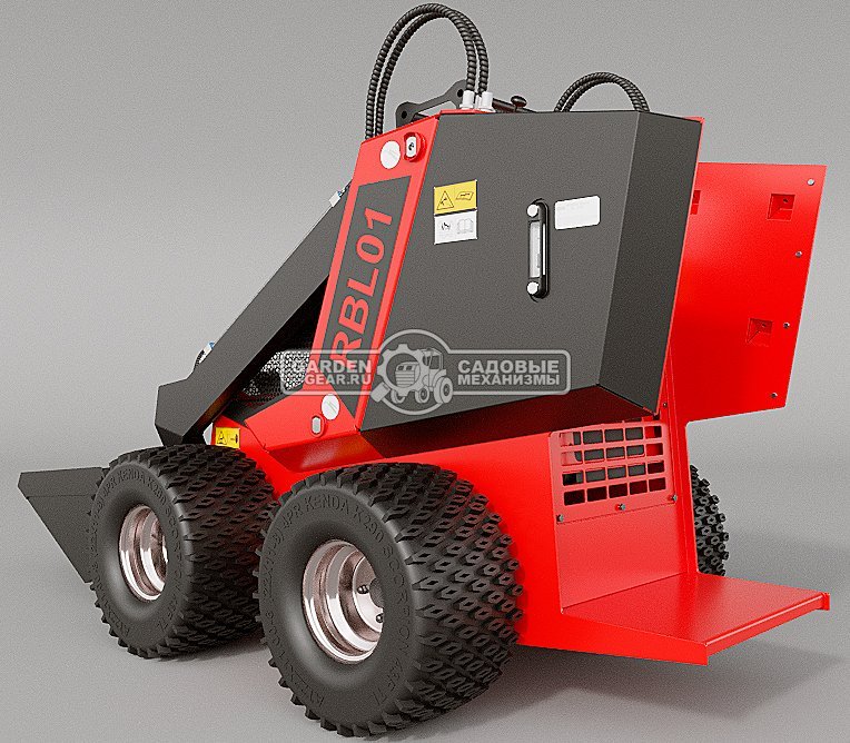 Мини-погрузчик колесный RED RBL-01 с платформой оператора Lifan 15 л.с., грузоподъемность до 250 кг., ковш 150 л., 650 кг.