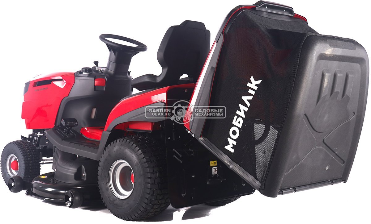 Садовый трактор Мобил К XP124 Премиум (PRC, Loncin V-Twin, 708 куб.см., гидростатика, мульчирование, 240 л. эл/лифт, ширина кошения 124 см, 285 кг)