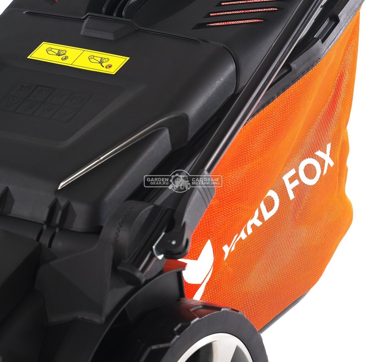 Газонокосилка аккумуляторная Yard Fox EL4045B SET с АКБ 4.0 А/ч и ЗУ (PRC, BL 40В, пластик, 34 см, 45 л, 10 кг)