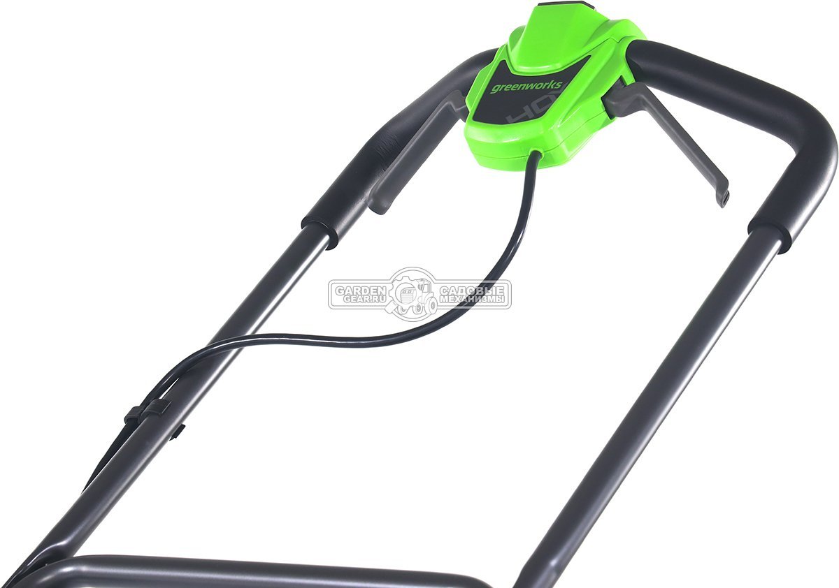 Газонокосилка аккумуляторная GreenWorks GD40LM411 без АКБ  и ЗУ (PRC, BL 40В, 41 см, пластик, мульчирование, 60 л, 16.5 кг)