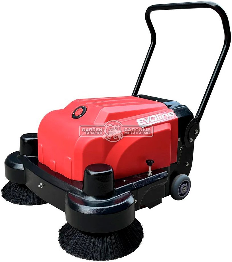 Подметальная машина аккумуляторная EVOline SWB 1050 T с LiFePo АКБ и ЗУ (PRC, АКБ 60 А/ч, Bt, 105 см, 35 л, 88 кг)