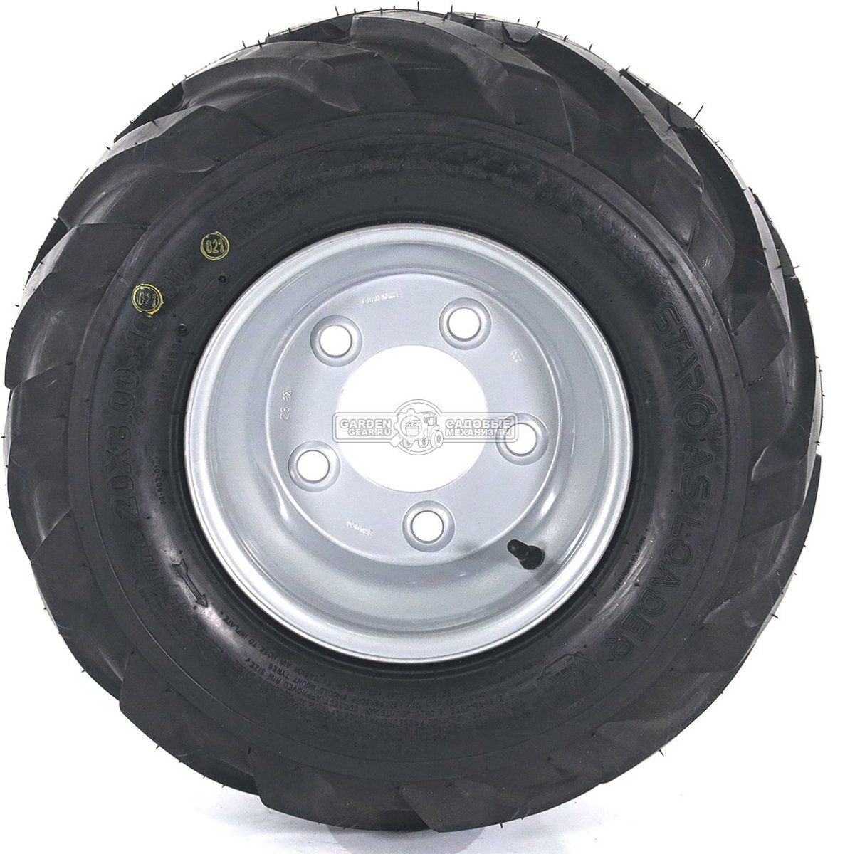 Колесо с шиной в сборе Baumech Агро 20,0x8.00-10 Kenda K378 65A4/76A4 TL Диск 6.00x10 5/94/140 d18.5 R14 ET0 Silver