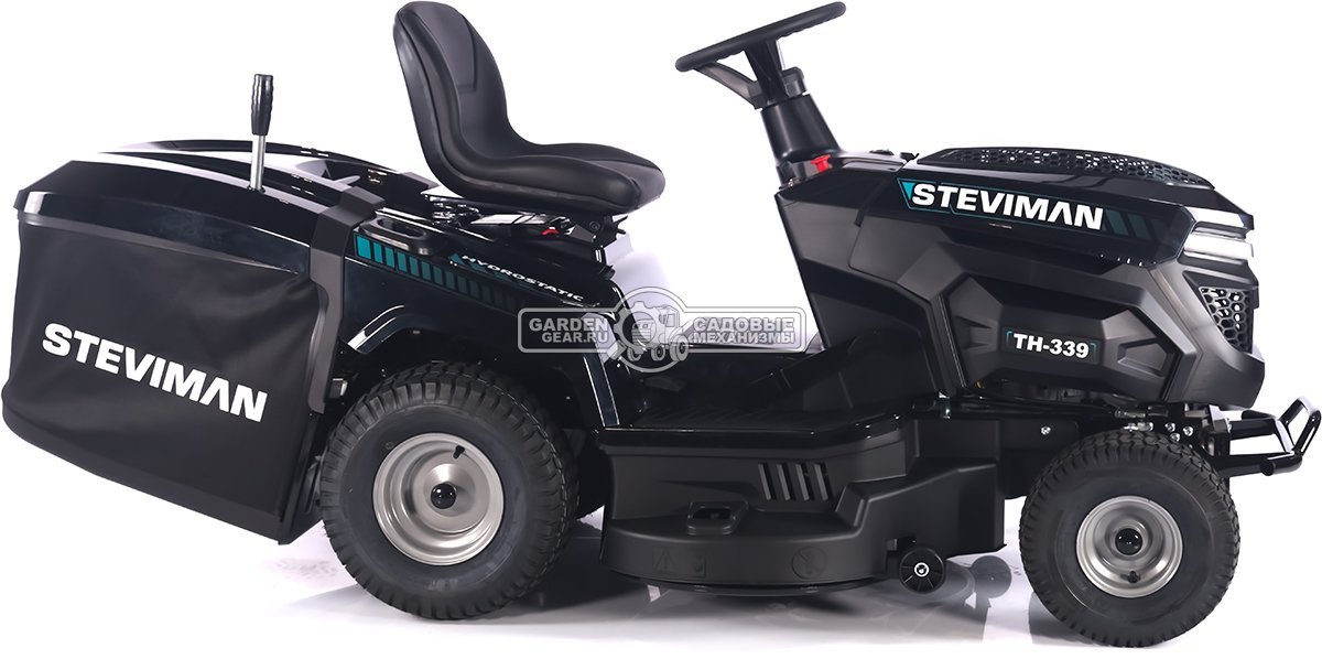Садовый трактор Steviman TH-339 (PRC, Loncin 586 куб.см., гидростатика, ширина кошения 98 см, травосборник 250 л, 198 кг)