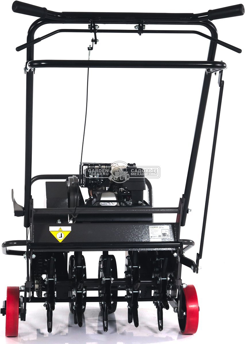 Аэратор бензиновый профессиональный Caiman Aero 55H (RUS, 53 см, Honda GX160, 163 куб.см., сталь, 30 полых шипов, 170 кг.)