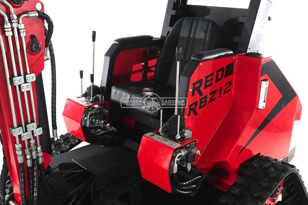 Гусеничный экскаватор RED Rhino RBZ-12 максимальная комплектация, Zongshen GB750EFI 30 л.с., глубина копания 2,1 м., ковш 250 мм., 1300 кг.