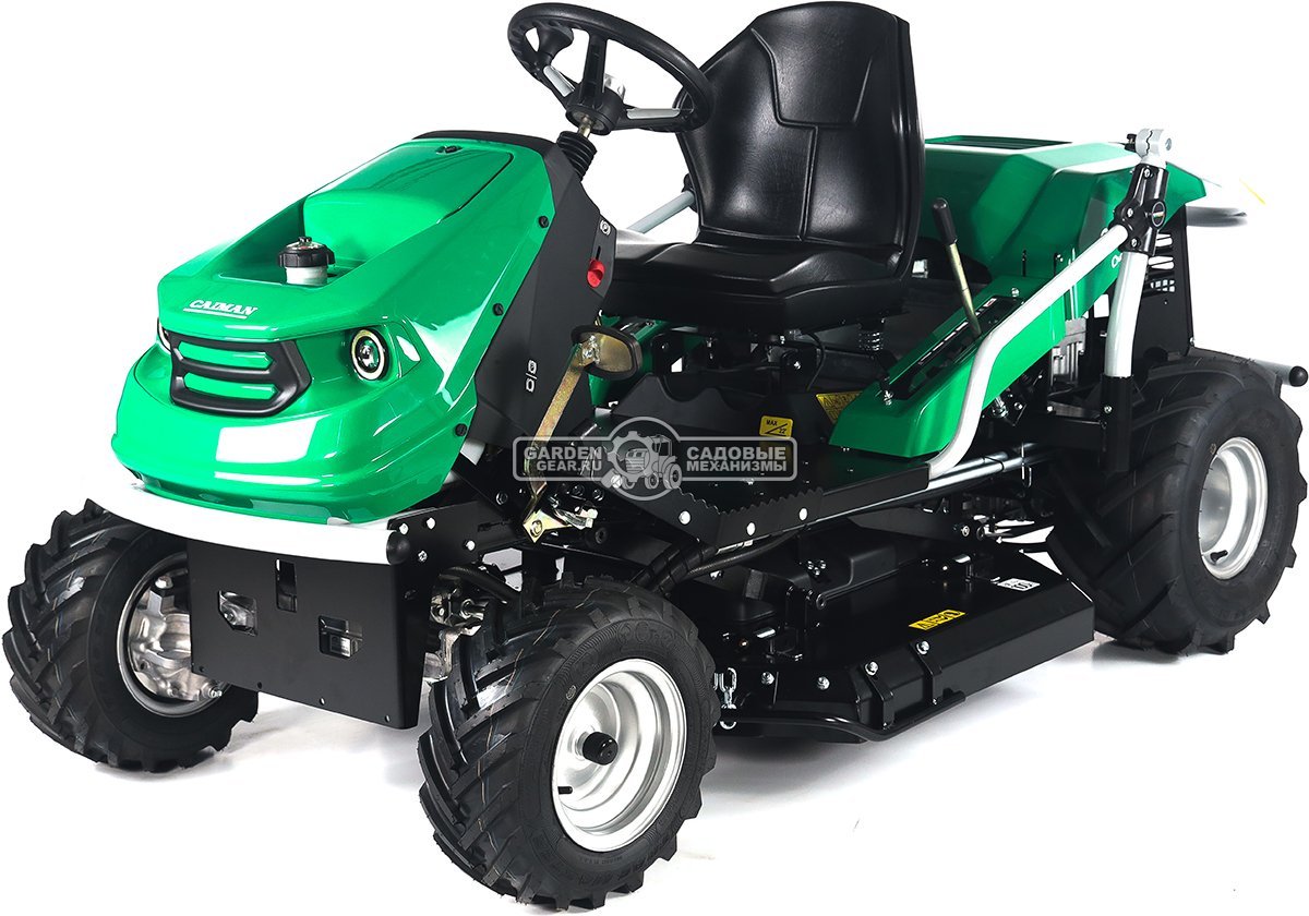 Садовый трактор для высокой травы и работы на склонах Caiman Croso Max 4WD 97D2C2 (CZE, Caiman V-Twin, 708 куб.см., 92 см, дифференциал, 349 кг.)