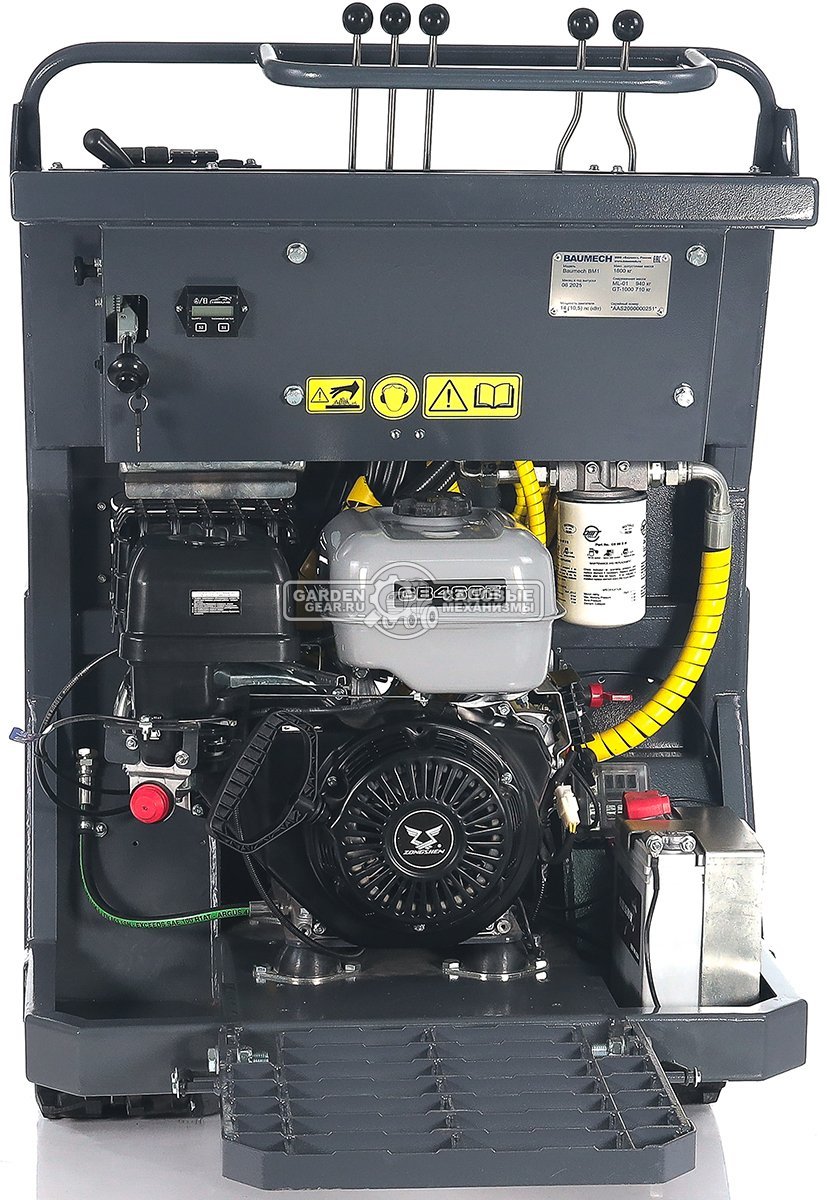 Универсальное гусеничное шасси Baumech под модуль ML-01 или GT-1000 с двигателем Zongshen GB460E с платформой оператора (с электропакетом)