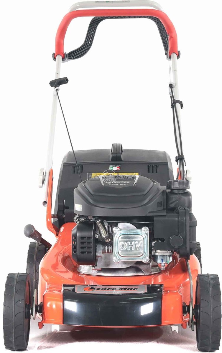 Газонокосилка бензиновая Oleo-Mac GV 44 TK Comfort Plus (ITA, 41 см, EMAK K450, 123 см3, сталь, 60 л, 24,5 кг.)