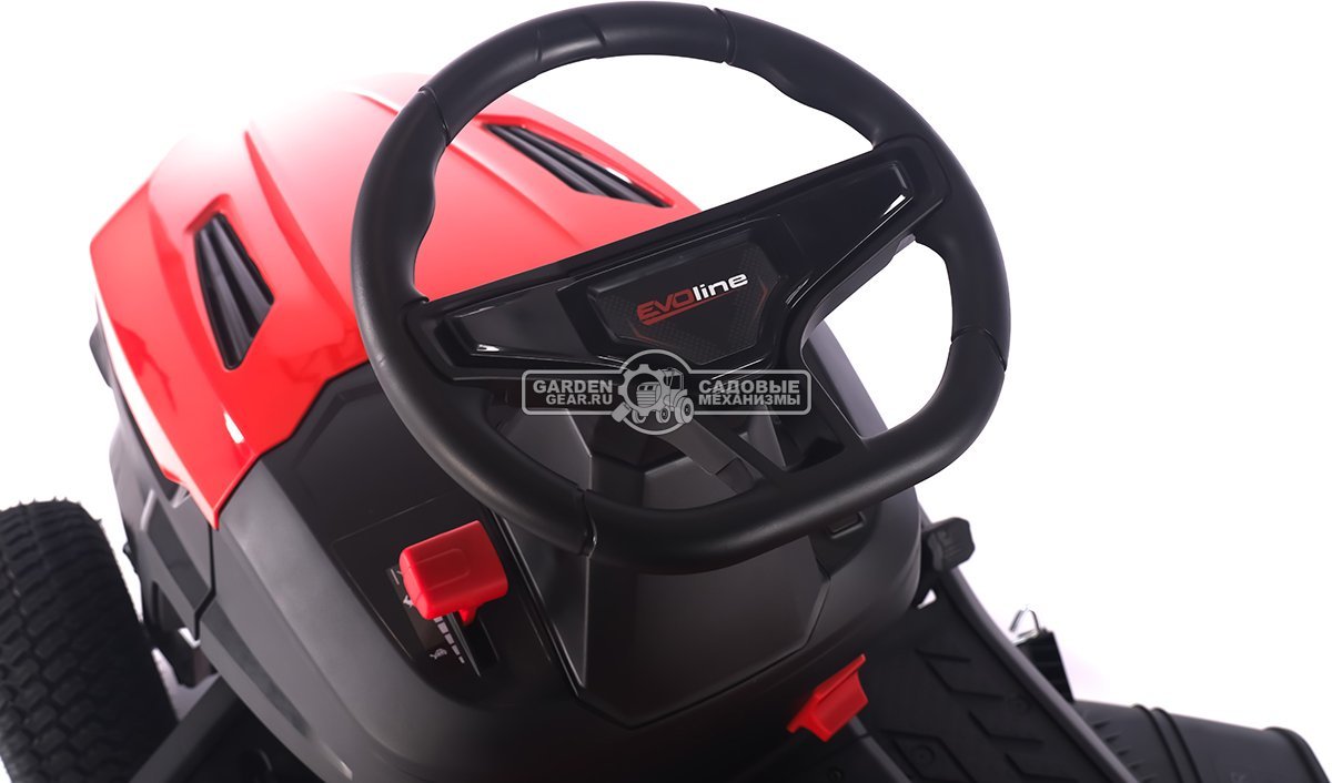 Садовый трактор Evoline TRG 98 H (PRC, Loncin 452 куб.см., гидростатика, ширина кошения 96 см, боковой выброс, 182 кг)