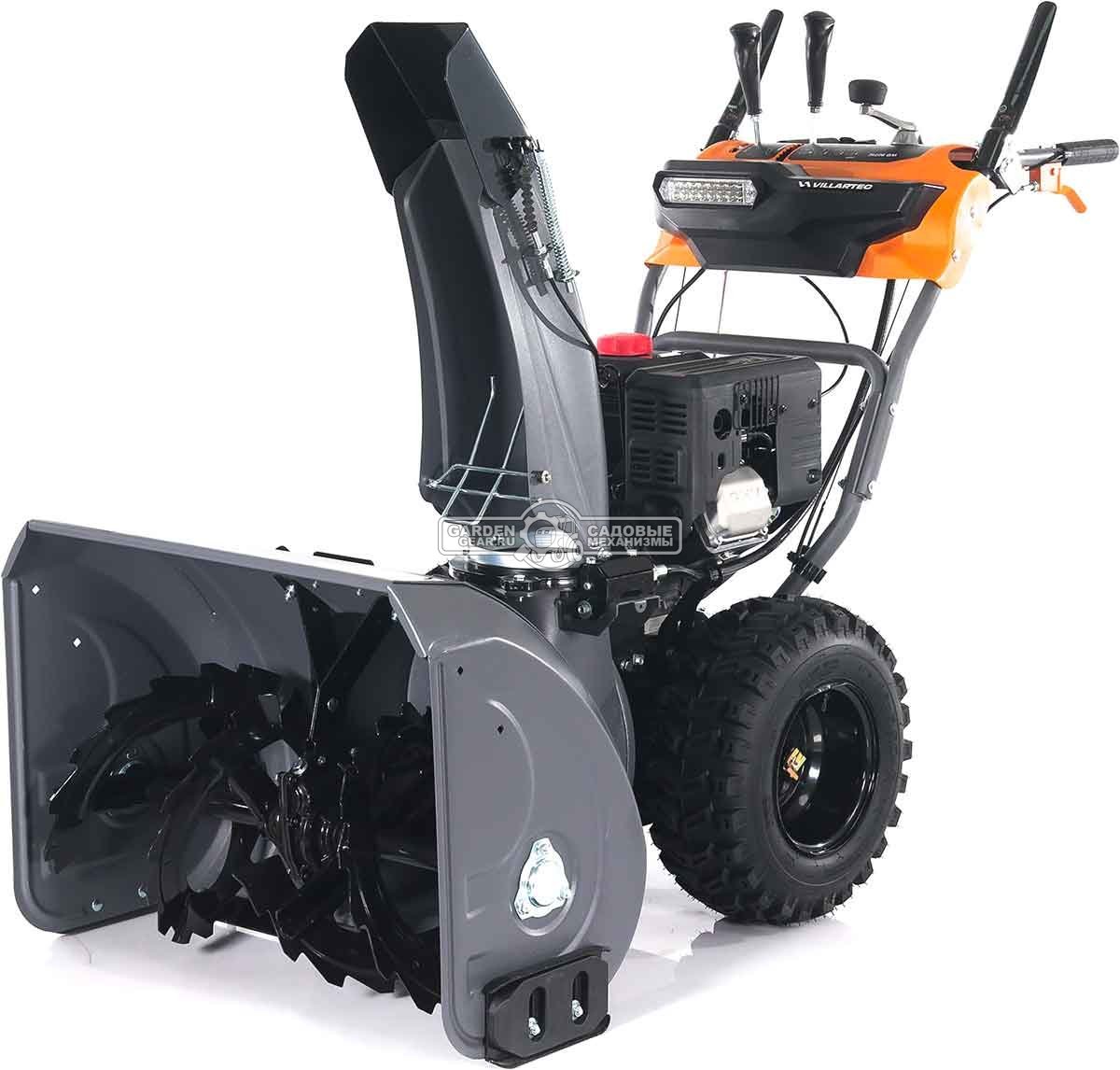 Снегоуборщик Villartec WB9071E MY2024 (PRC, 71 см, Loncin 252 см3, эл/стартер 220В, фара, подогр. рукояток, разблокировка колес, скорости 6/2, 105 кг)