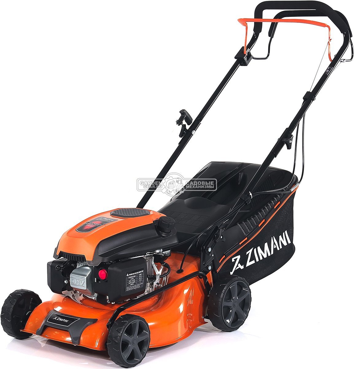 Газонокосилка бензиновая ZimAni LC142B (PRC, 42 см, 145 см3, Quattro Blade, 45 л, 23 кг)
