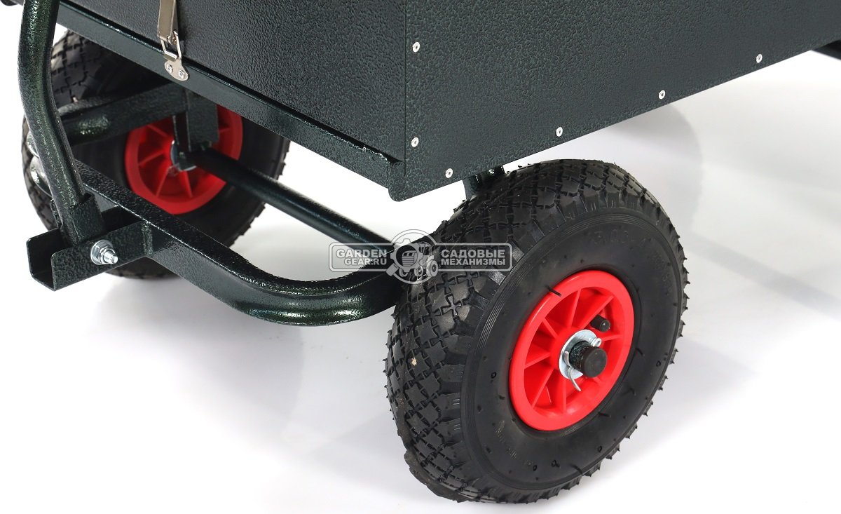 Тележка садовая Unikit Самосвал с механизмом опрокидывания (4 колеса, кузов 93х56 см., корыто 90 л.., 200 кг., вес 19 кг.)