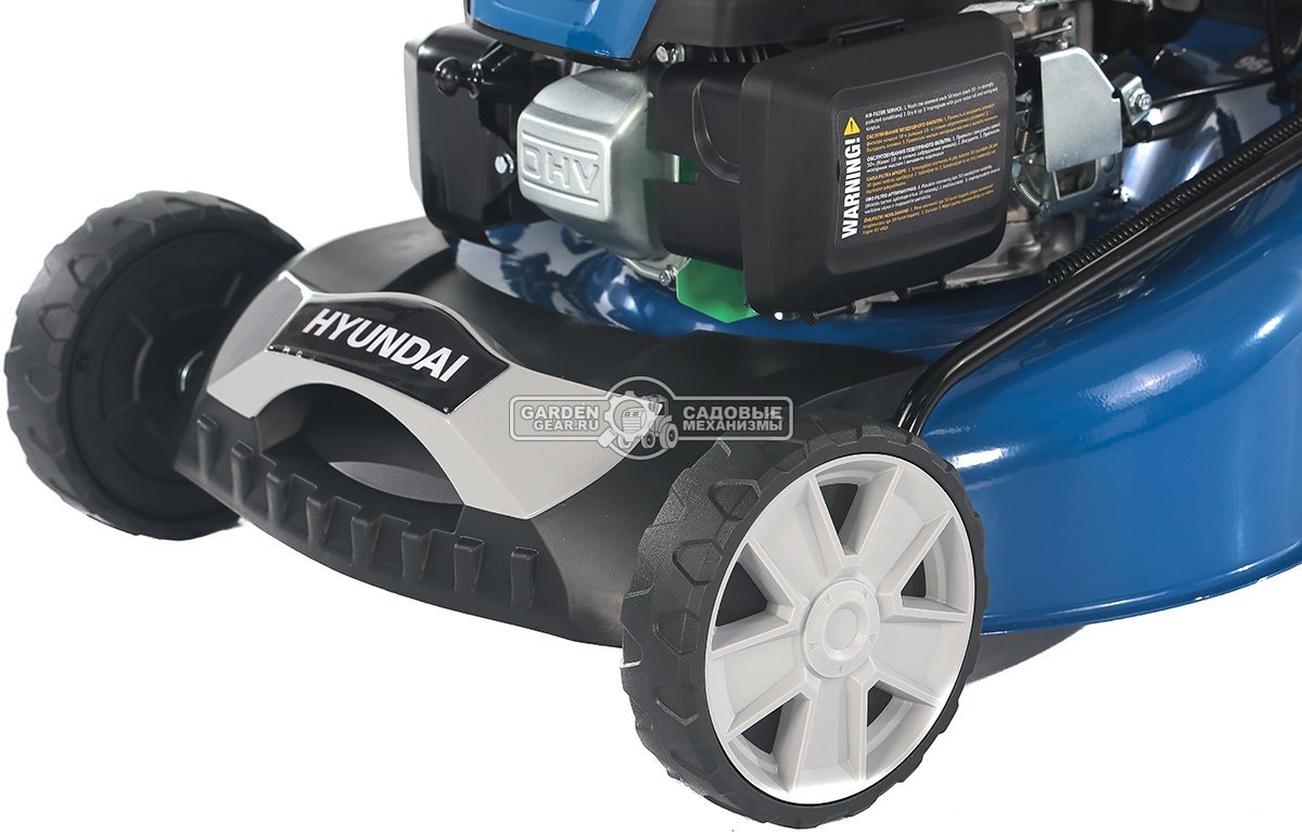 Газонокосилка бензиновая Hyundai L 4610S (PRC, 46 см, Hyundai, 145 см3, 65 л, сталь, 3 в 1, 33.8 кг)