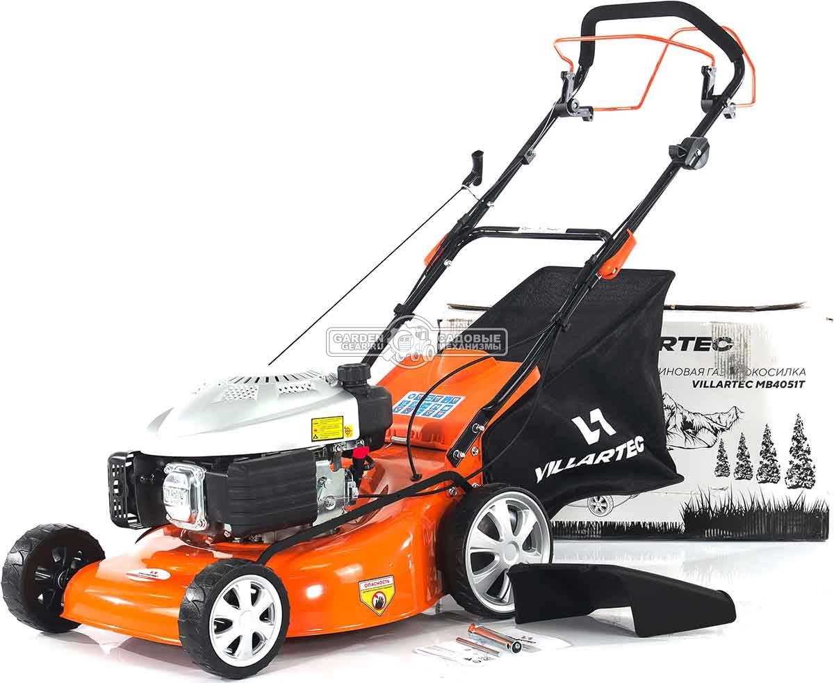 Газонокосилка бензиновая Villartec MB 4051T (PRC, 51 см, 173 см3, сталь, 3 в 1, 65 л, 36.5 кг)