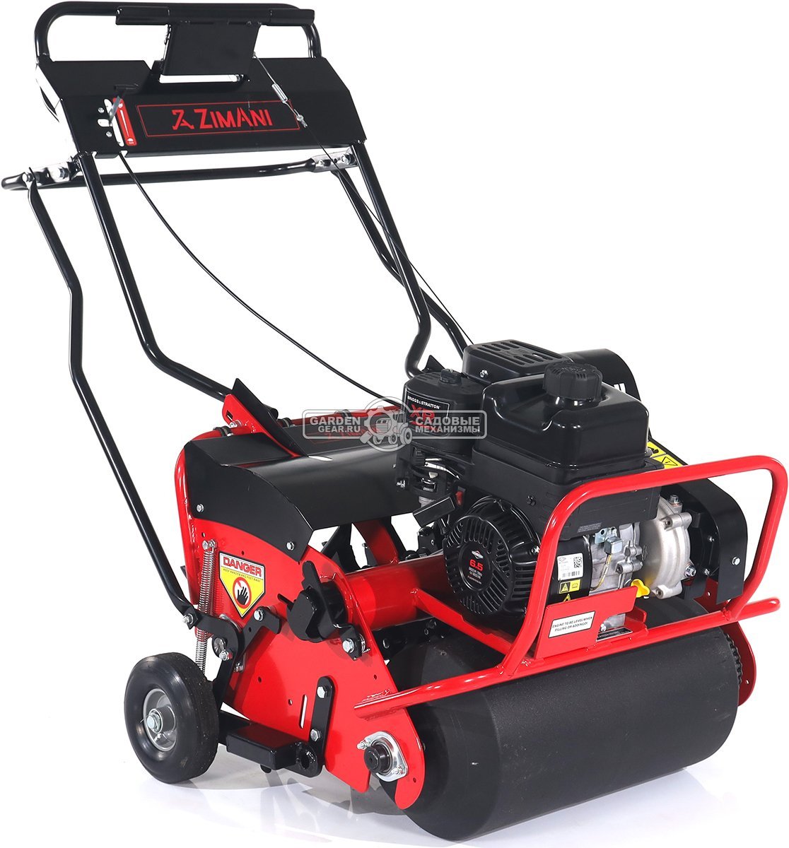 Аэратор бензиновый Zimani Lawn Core 26 (PRC, 66 см, B&S XR 6.5 л.с., сталь, прикаточный валик + пустотелые трубки, 130 кг)
