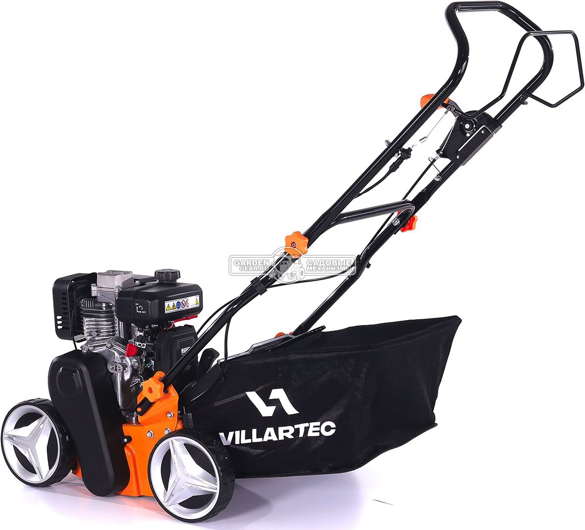 Вертикуттер - аэратор бензиновый Villartec AB 4140 (PRC, 40 см, Loncin 166 см3, ножи + пружины, 45 л, 32 кг)