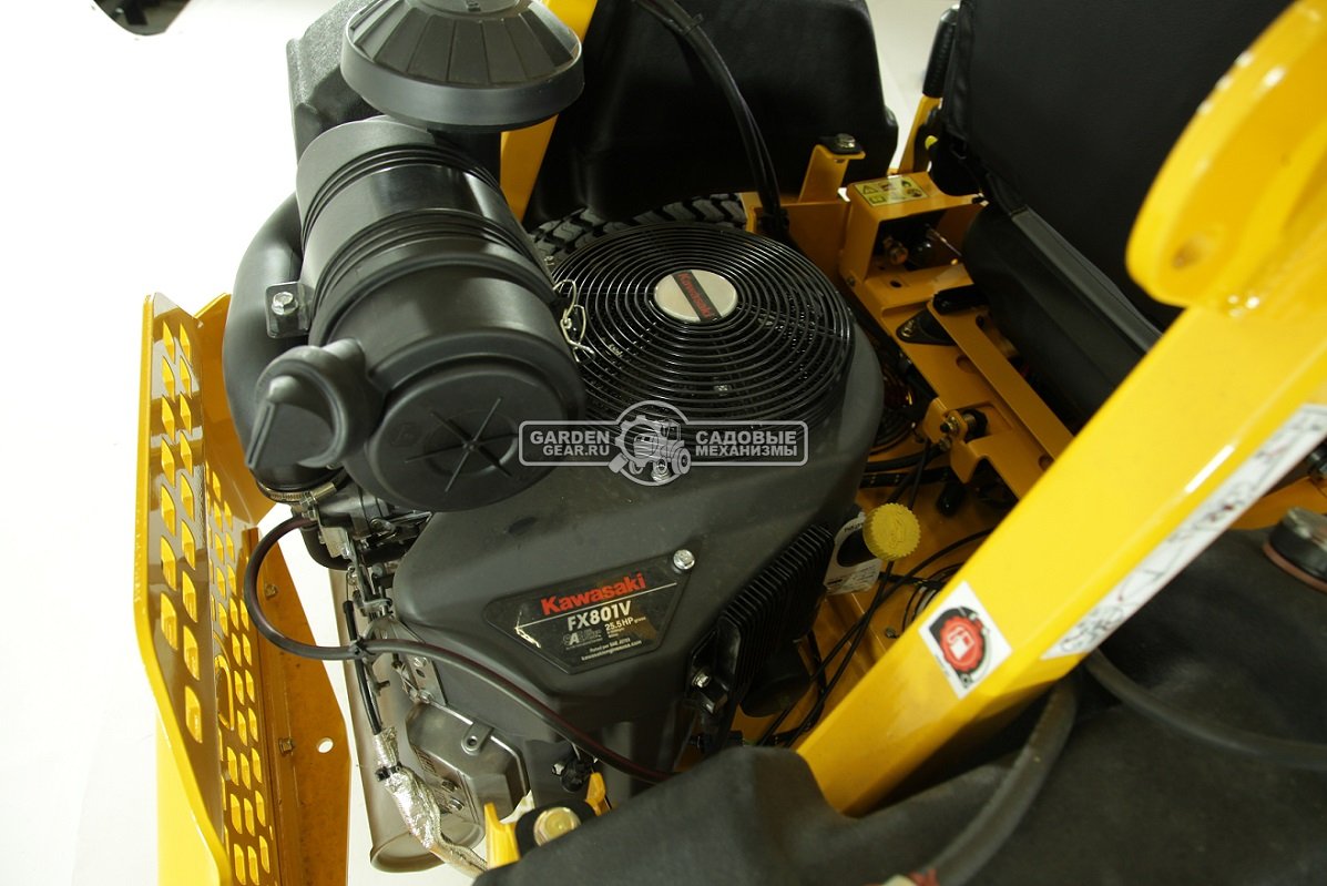 Садовый райдер Cub Cadet Z5 152 с нулевым радиусом разворота (USA, Kawasaki, V-Twin, 852 куб.см., гидростатика, ширина кошения 152 см., 680 кг.)