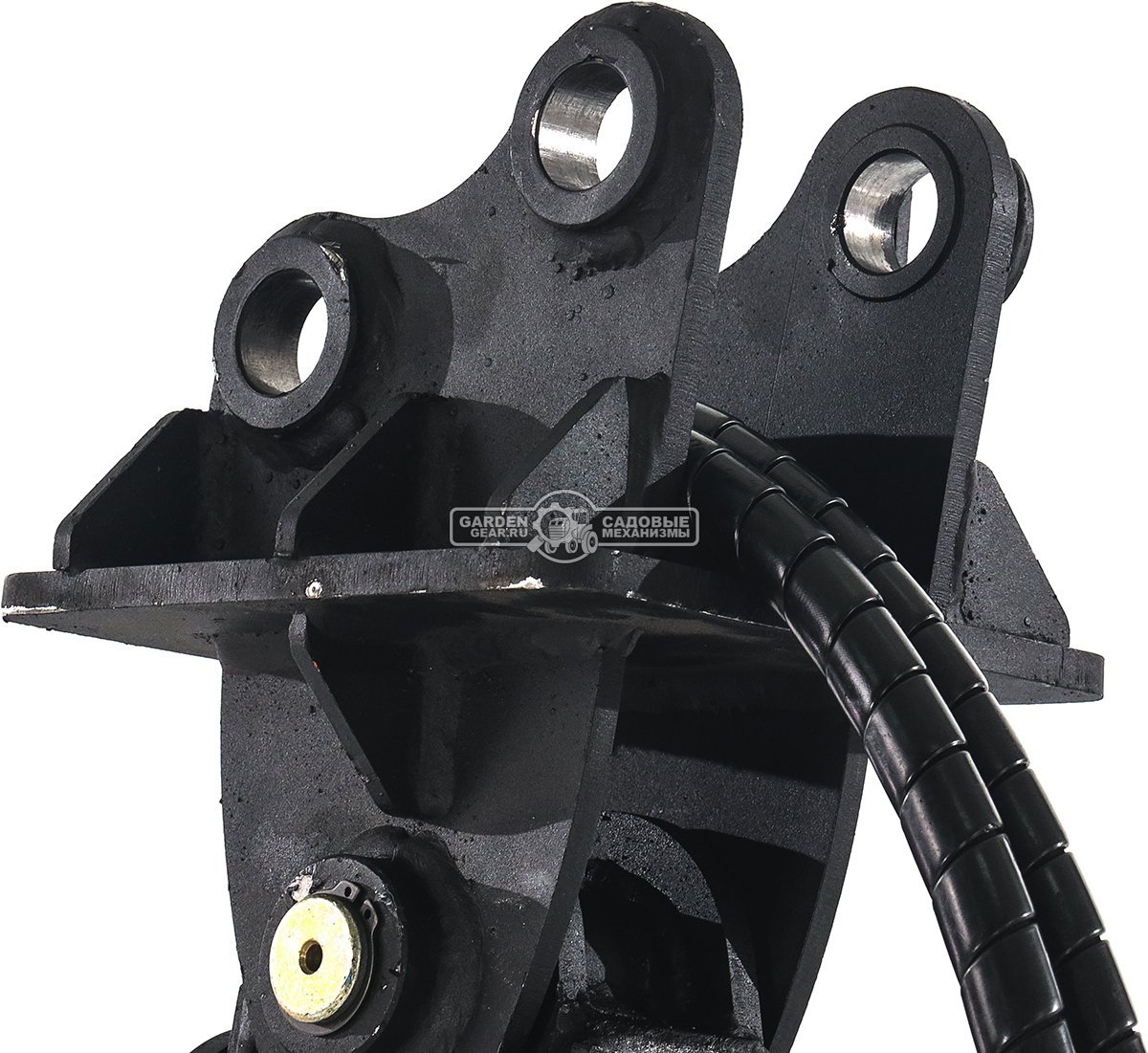 Ямобур (гидравлический вращатель) RED с переходной плитой для мини-экскаватора, 58,5 кг. 