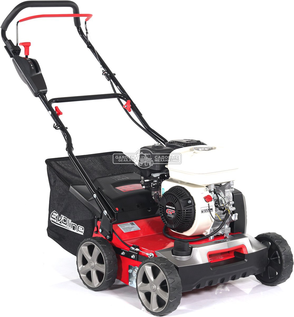 Вертикуттер - аэратор бензиновый Evoline SCG 40 CPH (PRC, 40 см, Honda 196 см3, ножи + пружины, 45 л, 37 кг)