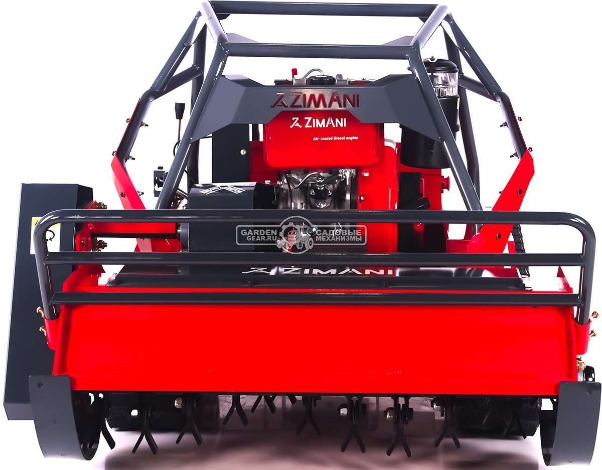 Косилка для высокой травы и кошения склонов ZimAni RLM100 Pro Plus с дистанц. управлением (PRC, 100 см, дизель, LCT 499 см3, 2x0.85 кВт, 370 кг)