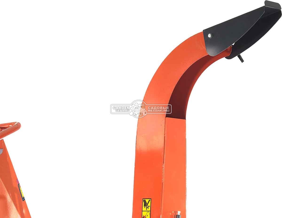 Измельчитель веток ZimAni LS 150 DH (PRC, Loncin 420 куб.см., 15 л.с., с эл. старт, дисковый, ветки до 100 мм, повор. желоб, одноосный прицеп, 250 кг)