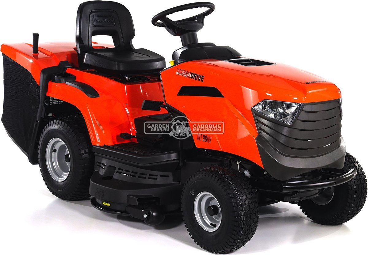 Садовый трактор Daewoo DLT 98HV (PRC, Stiga ST550 V-Twin, 586 куб.см., гидростатика, ширина кошения 98 см, травосборник 240 л, мульчирование, 198 кг)