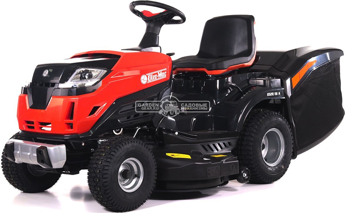 Садовый трактор Oleo-Mac OM 102R/16 K (PRC, Emak K 1600 AVD, 452 см3, 102 см., гидростатика, травосборник 300 л., 194 кг.)