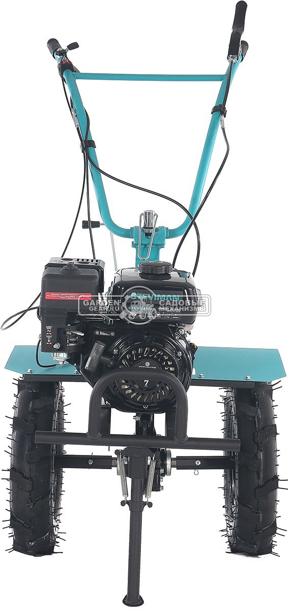 Мотоблок Steviman MT-500 (RUS, колеса 4.00х10, EST 212 см3, 90 см, 2 вперед/1 назад, ВОМ, 100 кг)