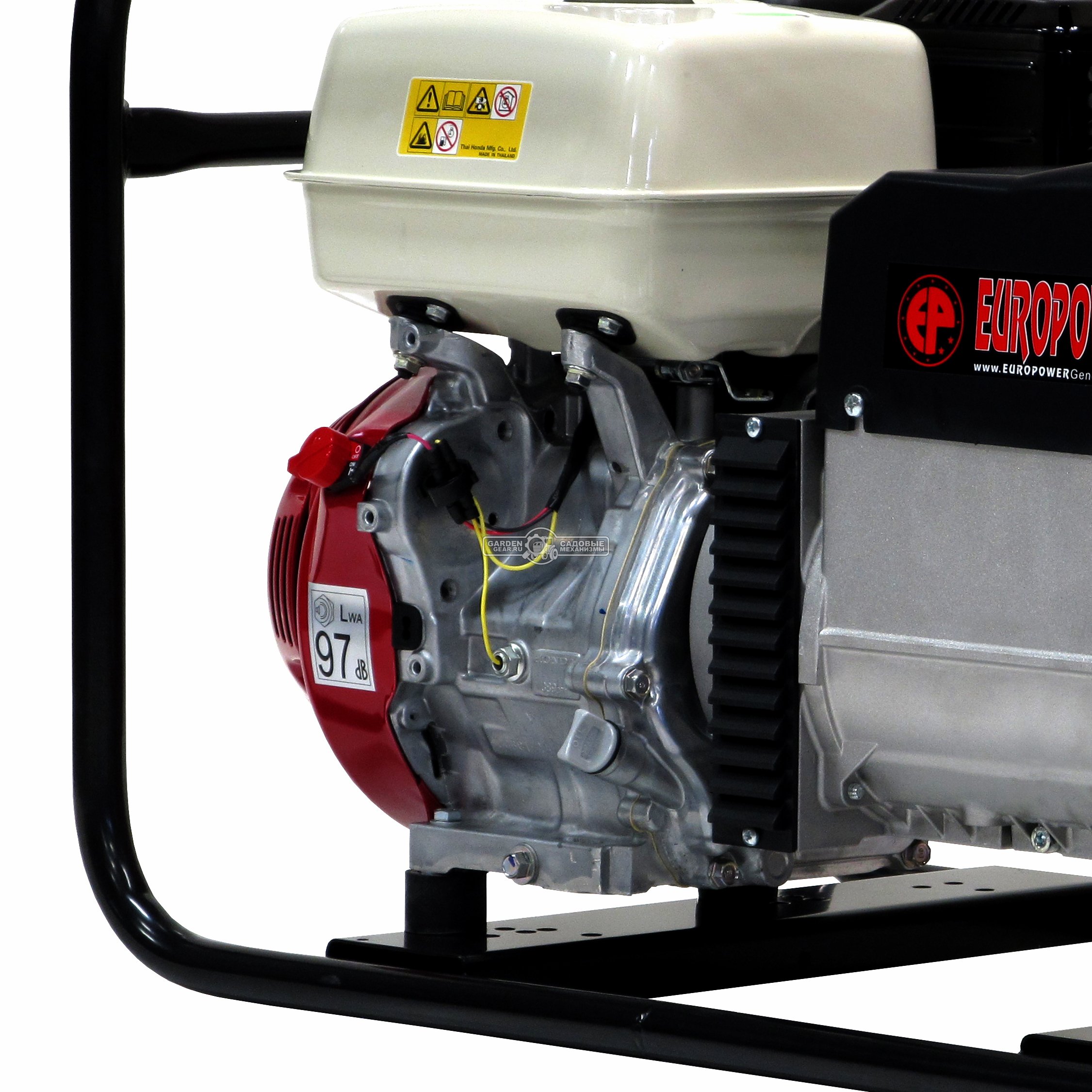 Бензиновый генератор Europower EP 6500 T трехфазный (BEL, Honda, 389 см3, 7.0/6.5 кВт, 6.1 л, 80 кг)