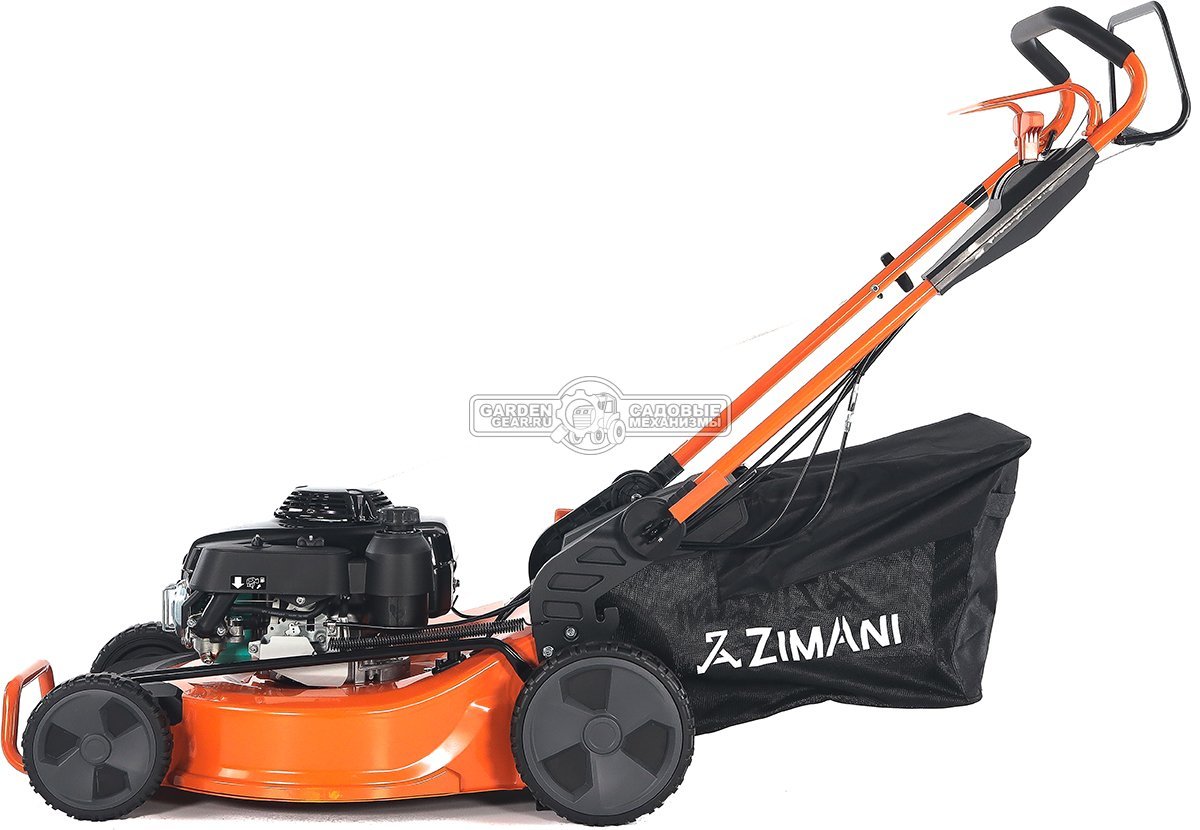 Газонокосилка бензиновая ZimAni LC553HV (PRC, 53 см, Honda GXV160, 163 см3, 3 в 1, Quattro Blade, вариатор, 80 л, 46 кг)