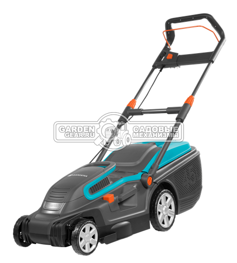 Газонокосилка электрическая Gardena PowerMax 1800/42 E (PRC, 1700 Вт., 42 см., пластик, 50 л., мульчирование, 14.3 кг)