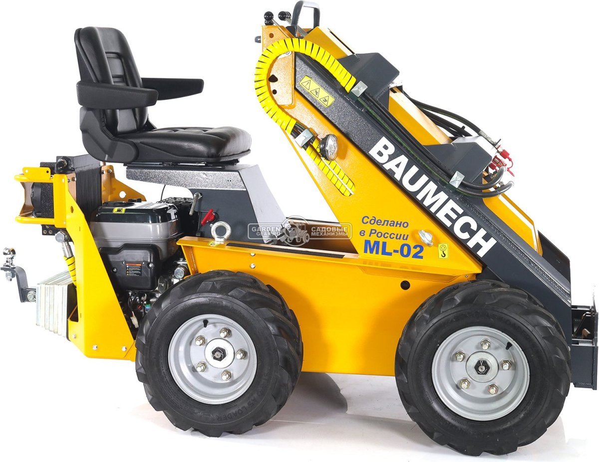 Универсальная машина мини-погрузчик Baumech ML-02 с двигателем Zongshen GB460E инжектор