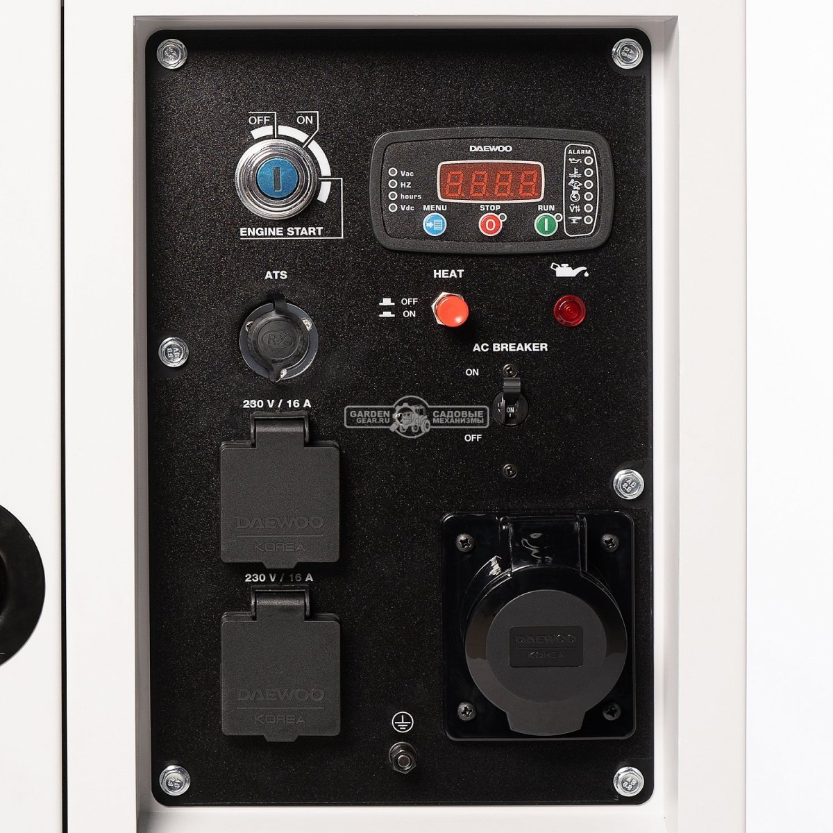 Дизельный генератор Daewoo DDAE 10000SE 2024 в шумозащитном кожухе (PRC, 531 см3, 14 л.с., 7.2/8.0 кВт, электростарт, колеса, ATS, 16 л, 160 кг)